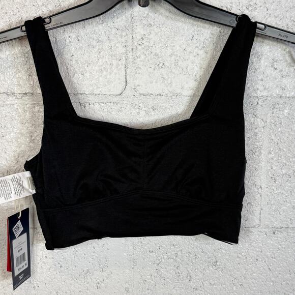 Reebok Long Line Color Block Bralette, Black, Small - Picture 6 of 6